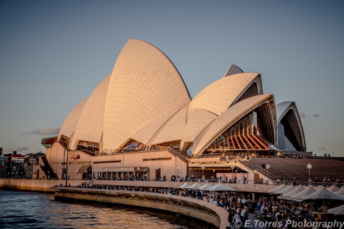 sun on the opera house
