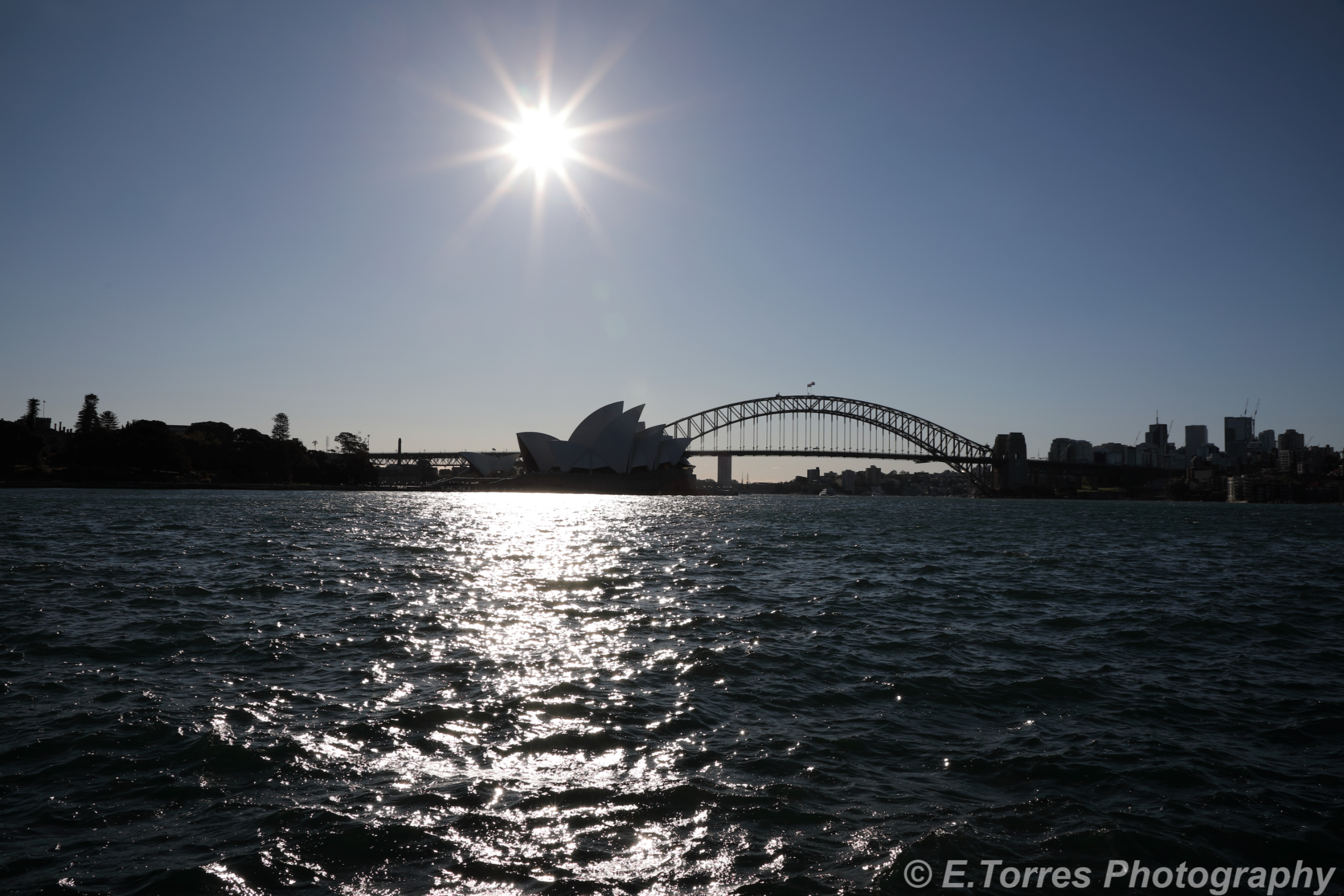 Sun over the bridge
